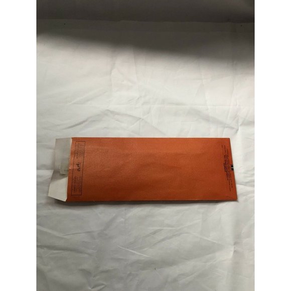 Hermes Reusable Paper Shopping Bag Orange 14.5" X 5.5" - Picture 9 of 10